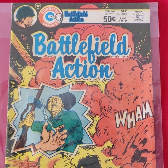 VINTAGE 1980, BATTLEFIELD ACTION COMIC BOOK, ISSUE #64!!! - Picture 1 of 2